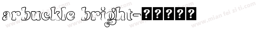 arbuckle bright字体转换